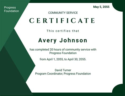 community service certificate template|Community Service Certificates for MS Word .